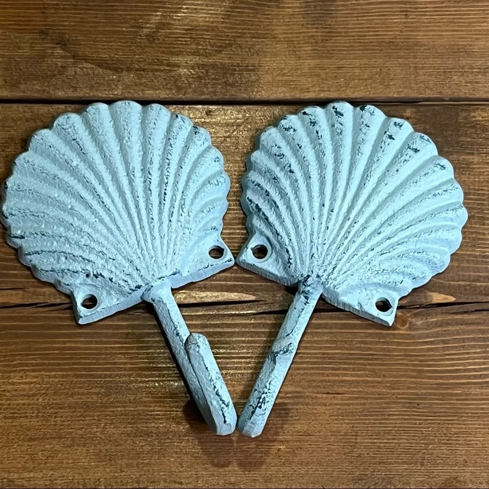 Seashell Cast Iron Hooks - Picture 4 of 6